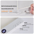 LED Flat Panel Night Vision Reading Light Eye Protection Reading Light Usb Charging Student Night Reading Lamp Book Lamp Indoor