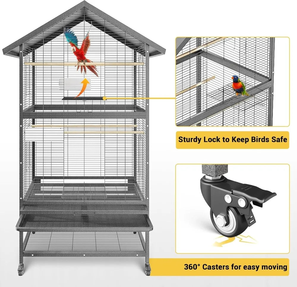 65.7 Inch Large Bird Cage