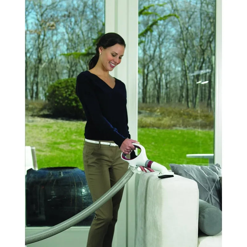 Upright Vacuum with HEPA , Swivel Steering, LED