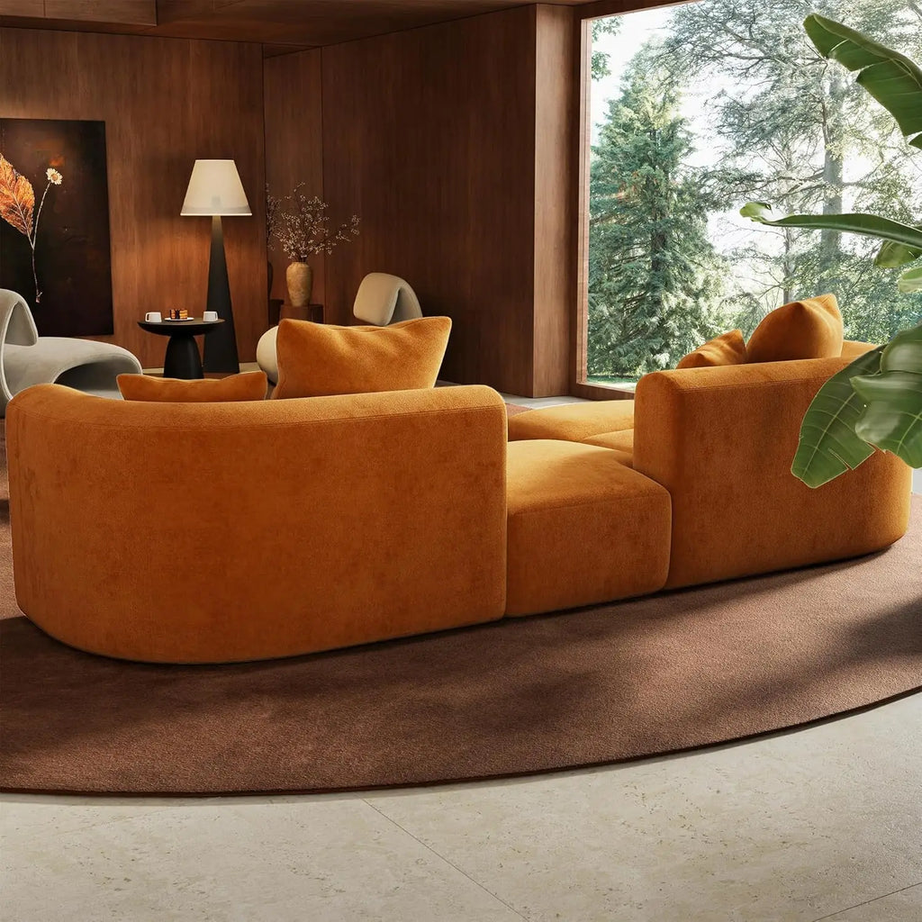 116" Modular Sectional Couches Ottoman,