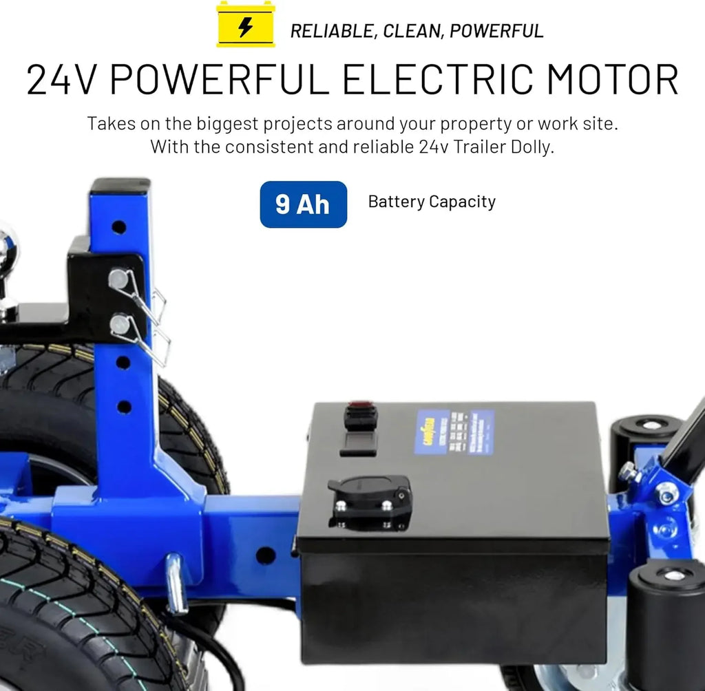 Goodyear Electric Trailer Dolly Super-Duty 7500lbs Max Trailer Weight, 5500lbs