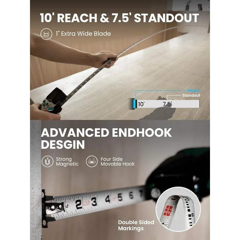 Digital Tape Measure With Laser,