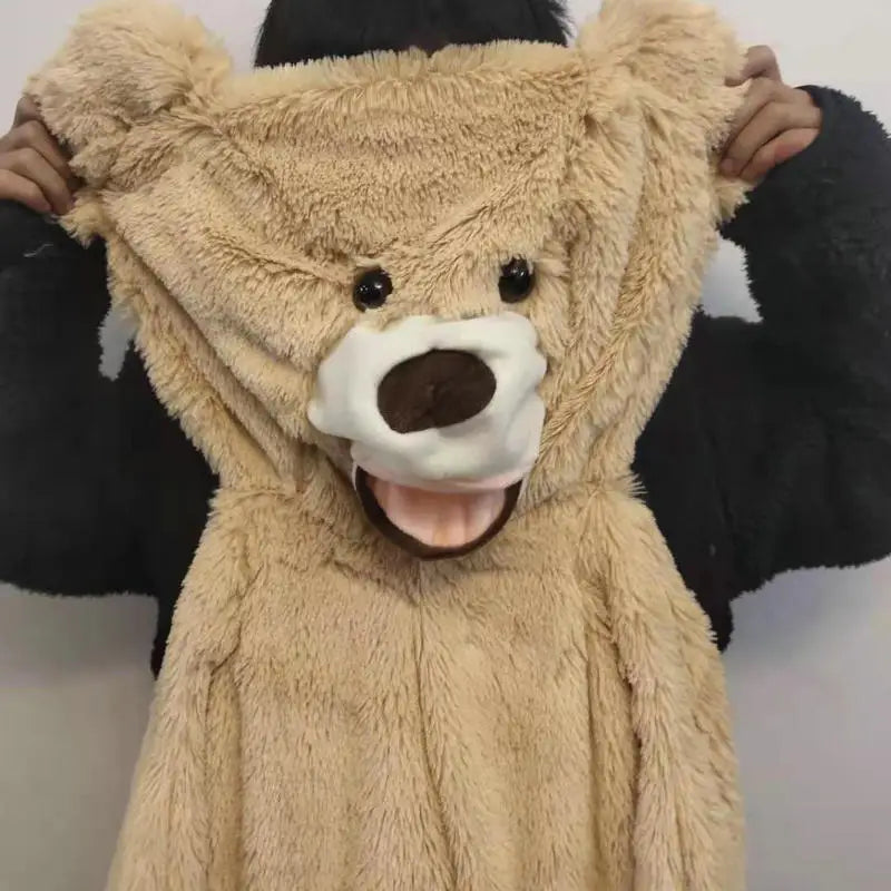 7 Colors 100-260cm Cheap Giant Unstuffed Empty Bear Skin Coat Soft Big Skin Shell Semi-Finished Plush Boys Girl Gift