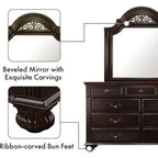 Solid Walnut 6 Piece Bedroom Set