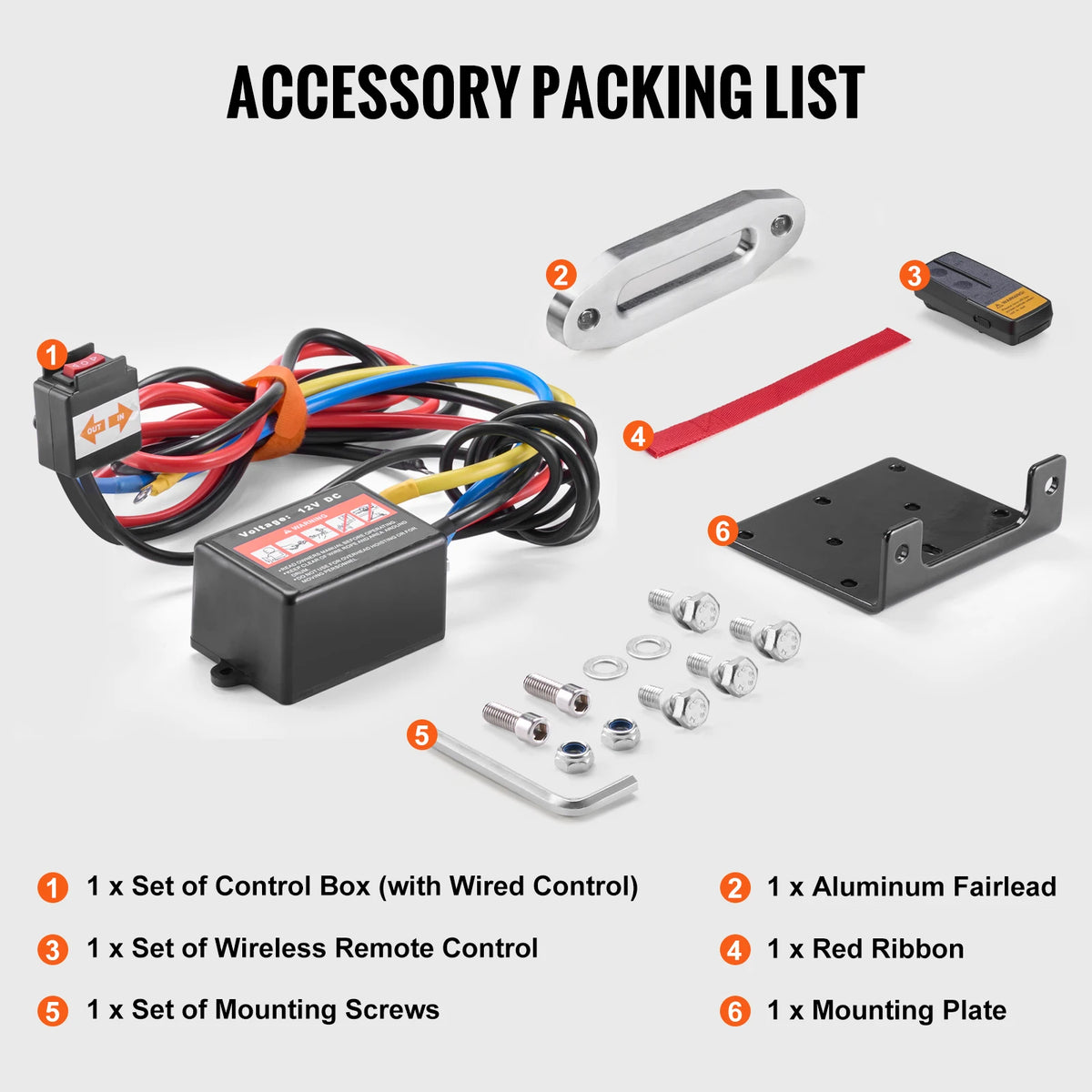 4500lbs ATV/UTV Electric Winch 12V  39ft Synthetic Rope Wireless  Remote Control IP55 Waterproof