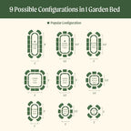 Planter Box for Vegetables & Flowers Easy Assembly