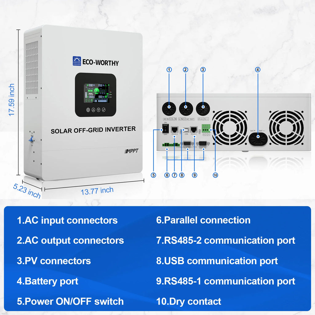Solar Built in 100A MPPT Solar Charge Controller