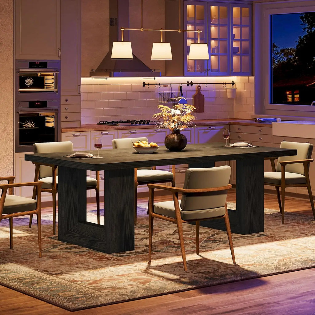 Farmhouse Dining Table for 6-8,