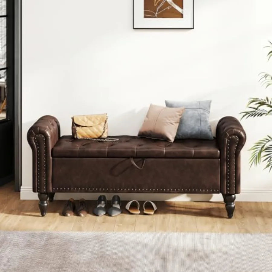 End of Bed Storage Bench for Bedroom
