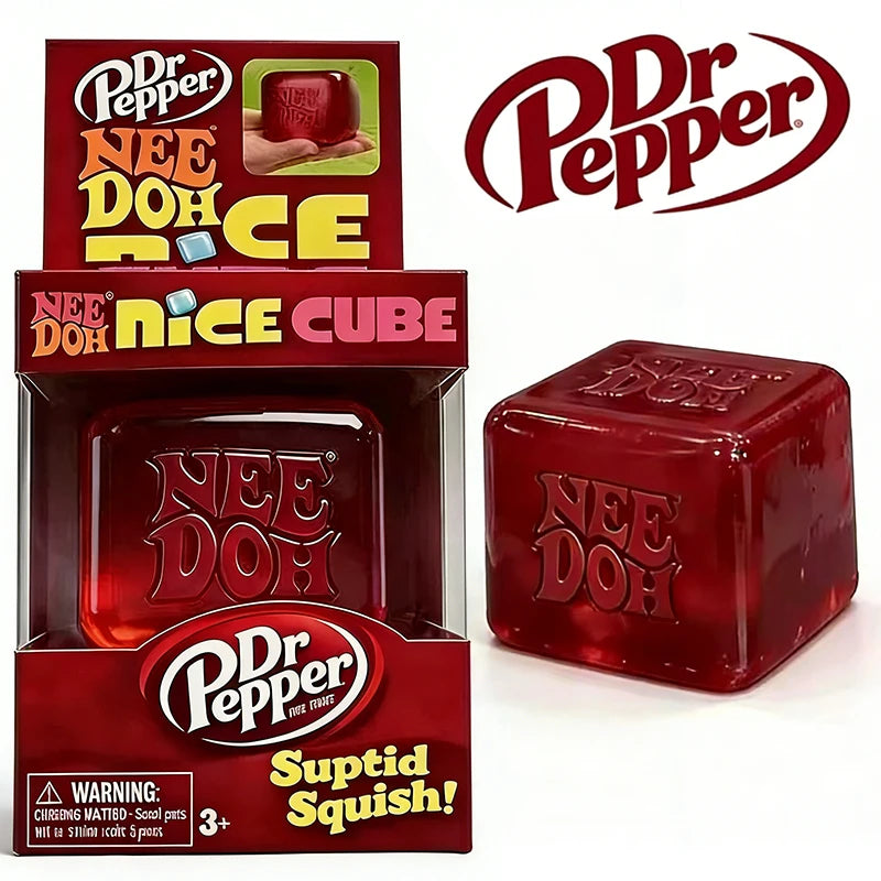 DC Schylling Needoh Nice Sensory Squeezing Toy Cube for Stress relief and Fingertip Release Toy for Pinching and Playing