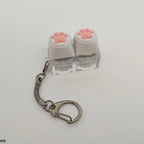 Silicone Soft Cat Claws Keychain Key Ring Pendant Mobile Phone Backpack Pendant Desktop Accessories Decompression Press Tools