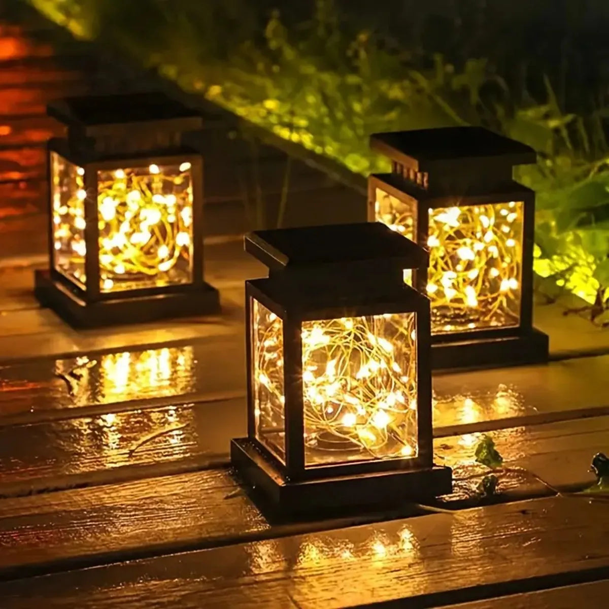 Solar Star Copper Wire Palace Lantern Lamp