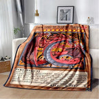 Anime Yu Gi Oh Card Throw Blanket Blue Eyes White Dragon Anime Cartoon Soft Plush Blanket Bedroom Bedspread Home Decor