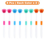 1Pc/4Pcs/8Pcs Silicone Tongue Scraper For Oral Hygiene,Tongue Cleaner Scraper For Oral Care,Tongue Brush Food Debris Clea