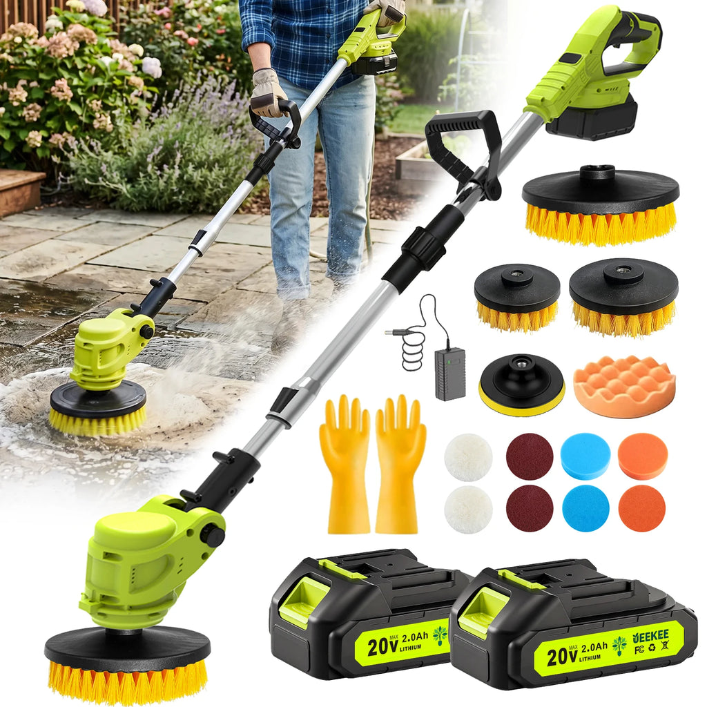 20V Cordless Rotary Floor Cleaner, Multi‑Functional Floor Scrub