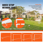 Portable Soccer Goal, 12X6 Ft Soccer Net,