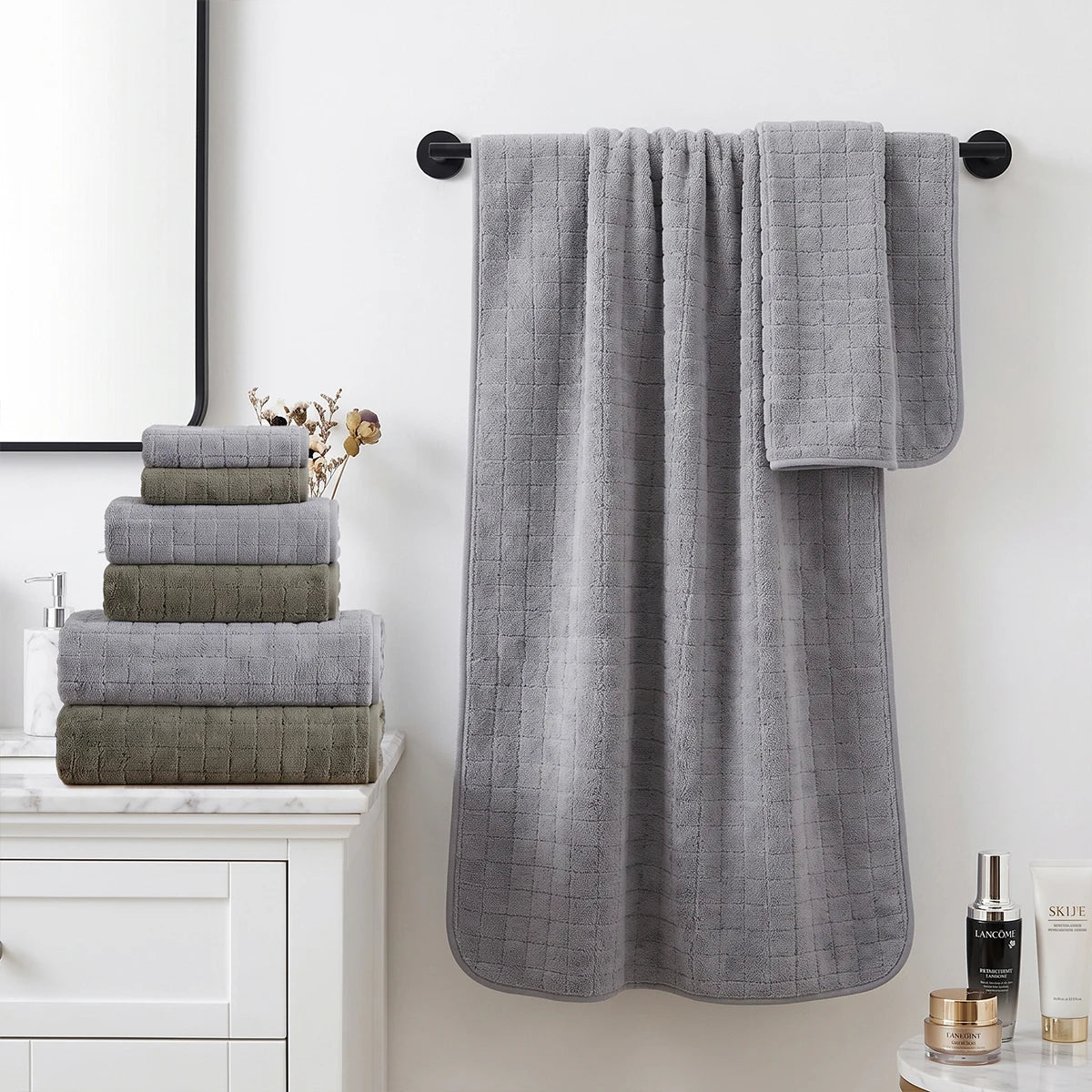 6-Piece Towel and Bath Towel Set,