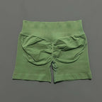 HISTELLO Sports Shorts 4.5" Women Yoga Shorts Seamless Low Waist Scrunch Bum Gym Leggings Workout Stretch Fitness Sports Shorts