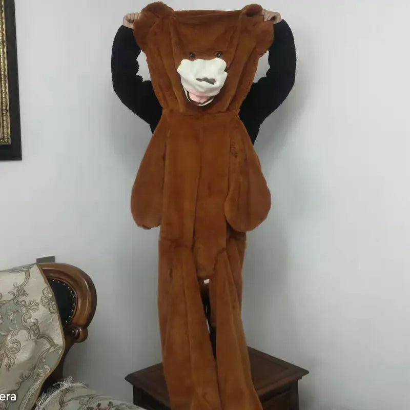 7 Colors 100-260cm Cheap Giant Unstuffed Empty Bear Skin Coat Soft Big Skin Shell Semi-Finished Plush Boys Girl Gift