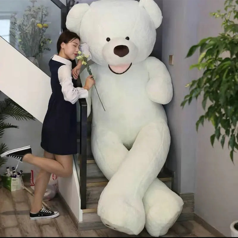 7 Colors 100-260cm Cheap Giant Unstuffed Empty Bear Skin Coat Soft Big Skin Shell Semi-Finished Plush Boys Girl Gift