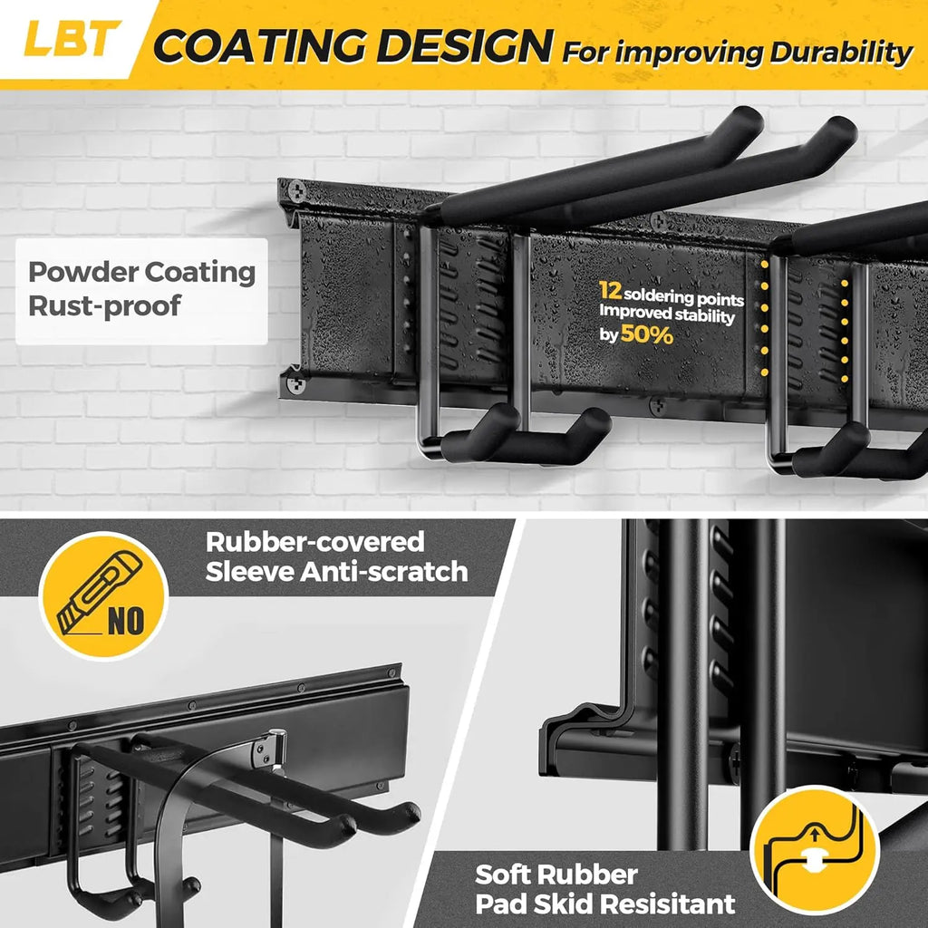 720lbs Garage Tool Organizer Wall Mount