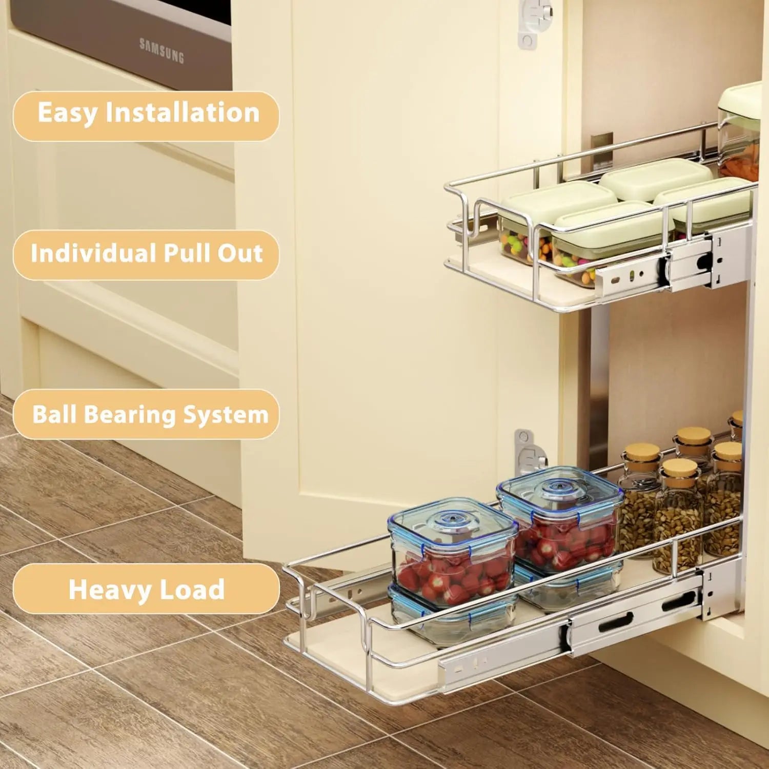Cabinet Organizer 5½"W x 21½"D,