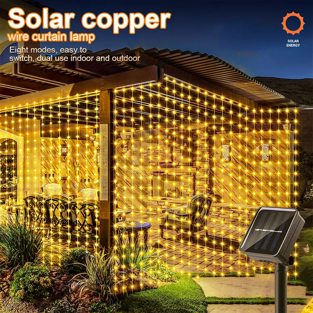 Solar Fairy String Light Pavilion