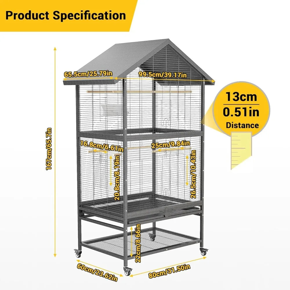 65.7 Inch Large Bird Cage