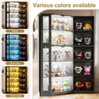 Cabinet with LED Lights, Glass Doors