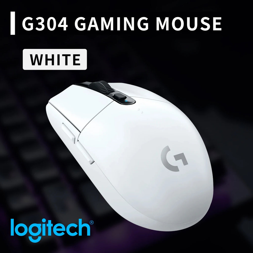 Logitech G304 Wireless Gaming Mouse 12000 DPI HERO Sensor LIGHTSPEED 1ms 9-Month Battery Creative Long Battery Users G304/G305
