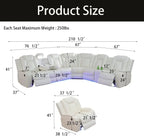 Hot Reclining Power Recliner Adjustable Sofa,