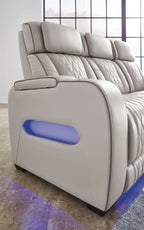 Leather Power Reclining Sofa