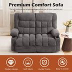 Recliner Loveseat with Cup Holders