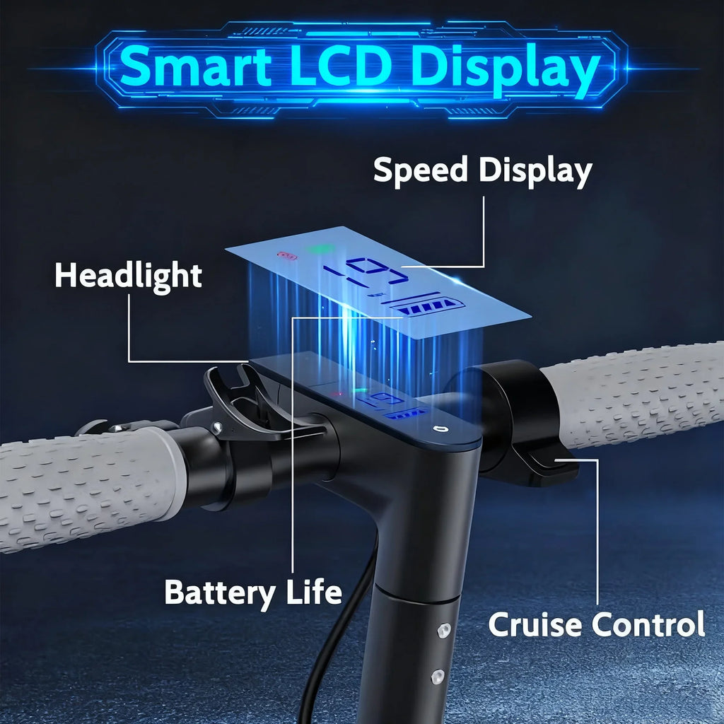 Electric Scooter Max 19mph Speed 8.5inch Tire  16 Miles Range