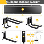 720lbs Garage Tool Organizer Wall Mount