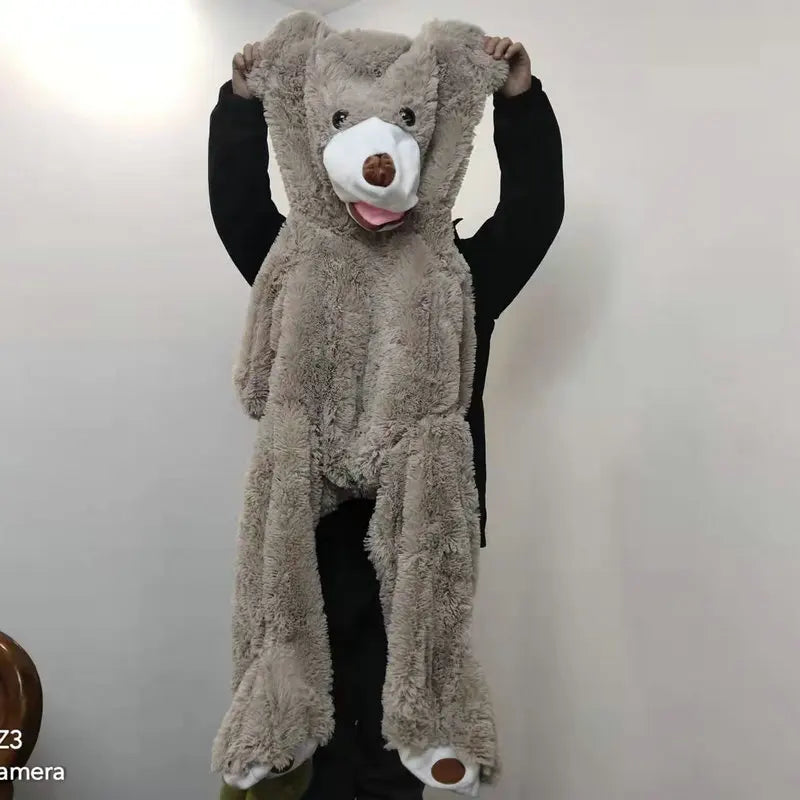7 Colors 100-260cm Cheap Giant Unstuffed Empty Bear Skin Coat Soft Big Skin Shell Semi-Finished Plush Boys Girl Gift