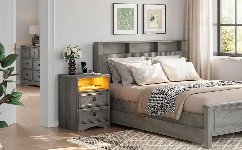 Nightstands Charing Station Strip Lights