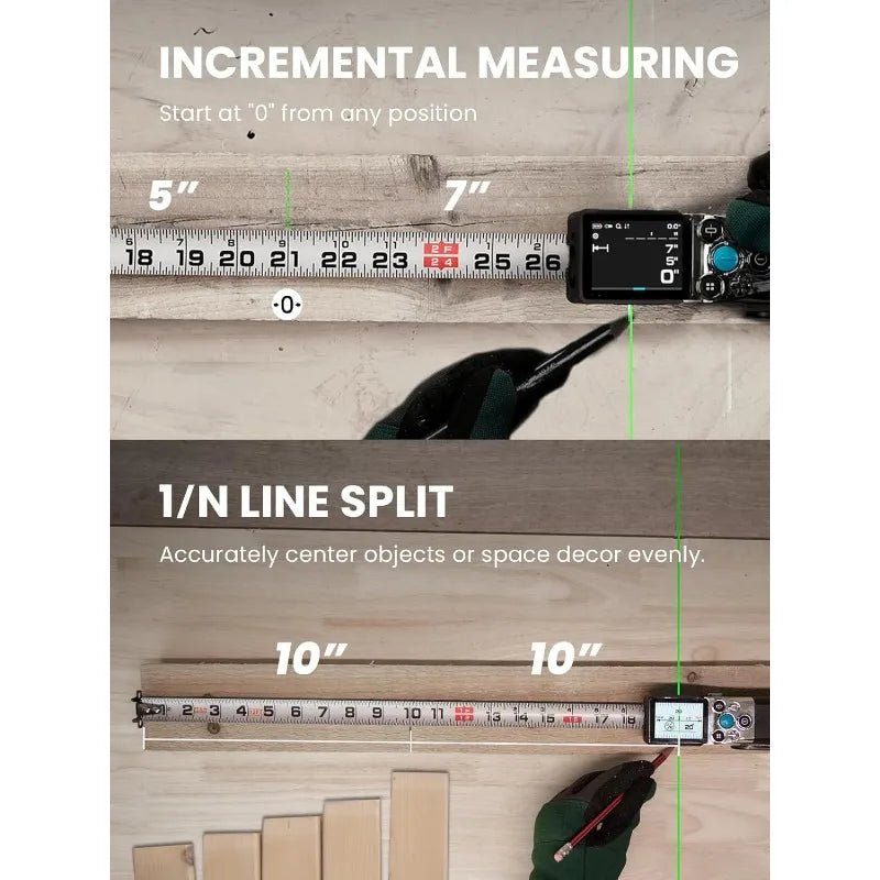 Digital Tape Measure With Laser,