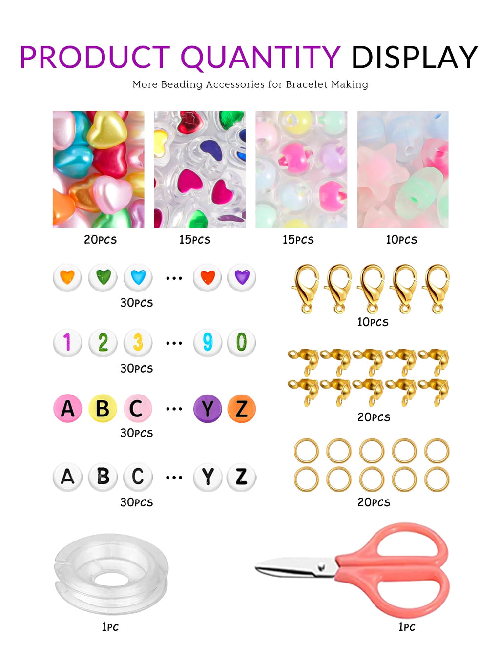 Bead Bracelet Jewelry Making Kit, Bead Sorting Kit