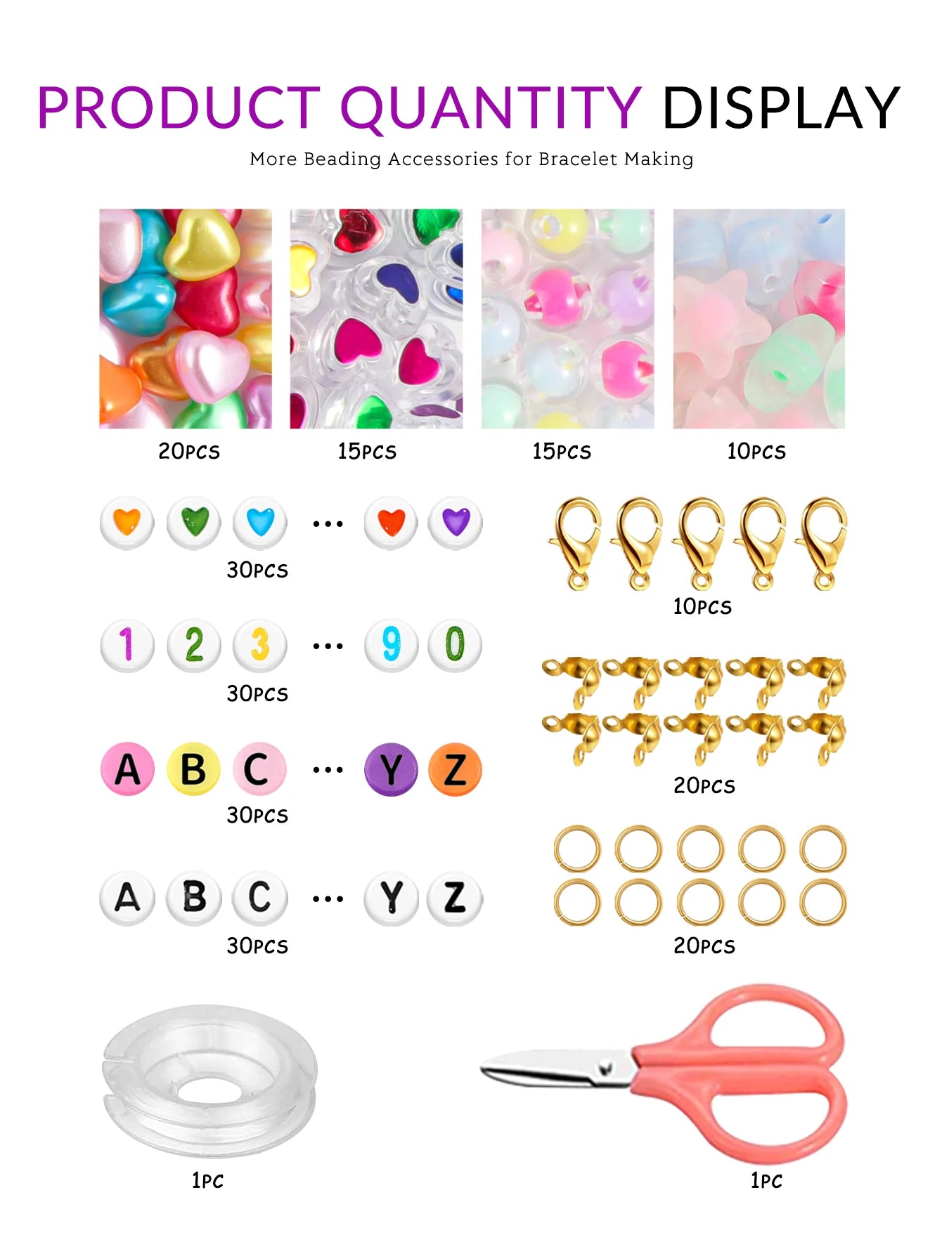 Bead Bracelet Jewelry Making Kit, Bead Sorting Kit