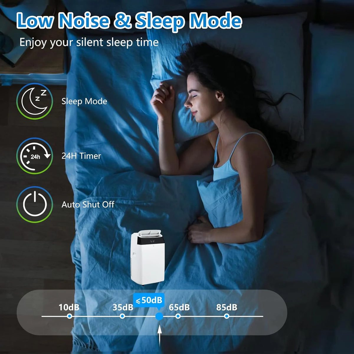 14000 BTU Portable Air Conditioners, 3-In-1