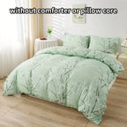 Dolin Plum Blossom Print Three-Piece Quilt Cover Set,