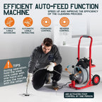 100 FT x 1/2 inch Electric Drain Cleaner