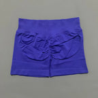 HISTELLO Sports Shorts 4.5" Women Yoga Shorts Seamless Low Waist Scrunch Bum Gym Leggings Workout Stretch Fitness Sports Shorts