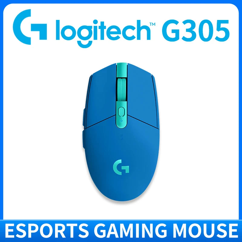 Logitech G304 Wireless Gaming Mouse 12000 DPI HERO Sensor LIGHTSPEED 1ms 9-Month Battery Creative Long Battery Users G304/G305
