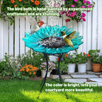 Large Glass Bird Bath