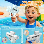 Two-Way Reverse Water Gun Prank Toys Mini Portable Squirt Gun for Kids Adults Summer Pool Beach Water Fight Stress Relief Gifts