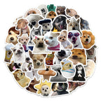 100pcs Funny Dog Stickers Cartoon Cute Decals Toy Stationery Guitar Phone Bicycle Laptop Luggage Car Graffiti Sticker