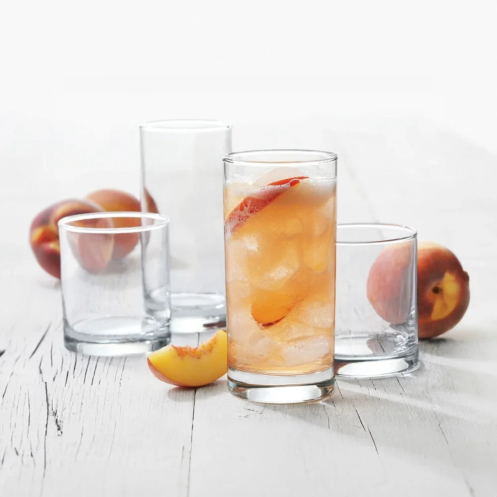 12 Piece Clear Drinkware Set