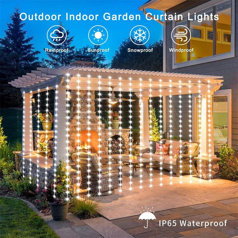 Solar Fairy String Light Pavilion
